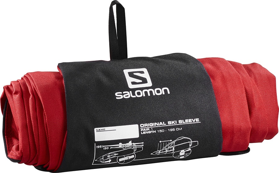 Salomon Original 1 Pair Sleeve Ski Bag, 190cm Black/Blue/Yellow